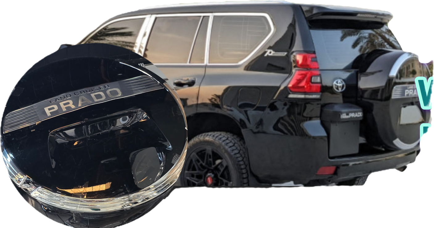 TYRE COVER FOR PRADO FJ150 2010 - 2011 - 2012 - 2013 - 2014 - 2015 - 2016 - 2017 - 2018 - 2019 - 2020 - 2021 - 2022